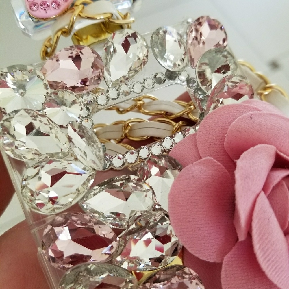 For Samsung S8 Bling Case Pink Perfume Bottle - Picture 3 of 3